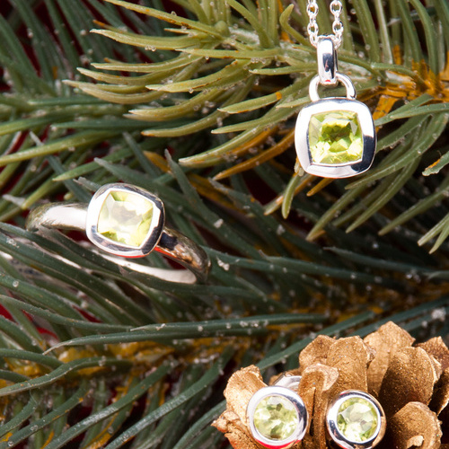 Silberschmuck mit Peridot